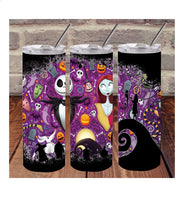 Nightmare before Christmas 20oz skinny tumbler