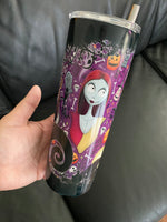 Nightmare before Christmas 20oz skinny tumbler