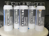 Thin Blue Line -32oz Water Bottle