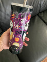 Nightmare before Christmas 20oz skinny tumbler